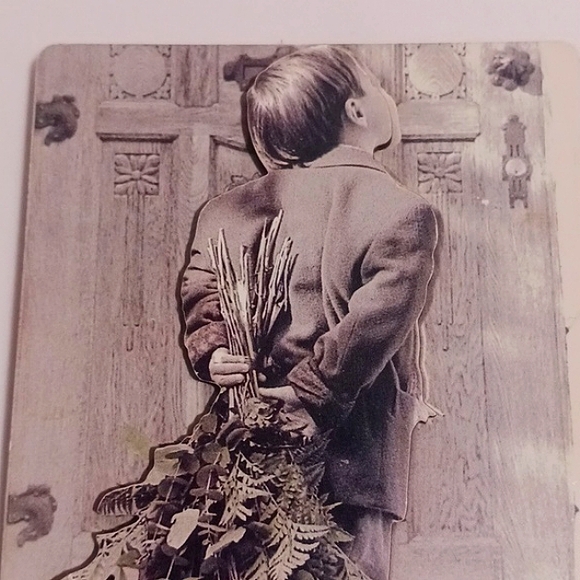 Kim Anderson Vintage "Boy Delivering Roses" 🌹 Magnet 🧏🌹⚜️🙋 - Picture 3 of 6